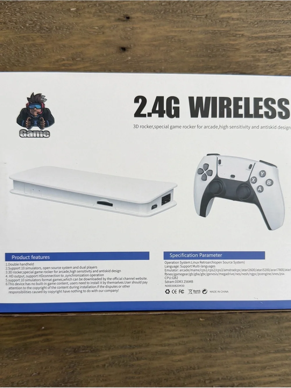 3D 4K 2.4G Wireless Gaming Console Plug N Play New in box